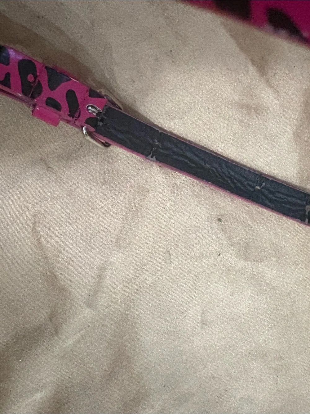 Kids Pink Leopard Print Belt